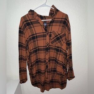 Brown gap flannel